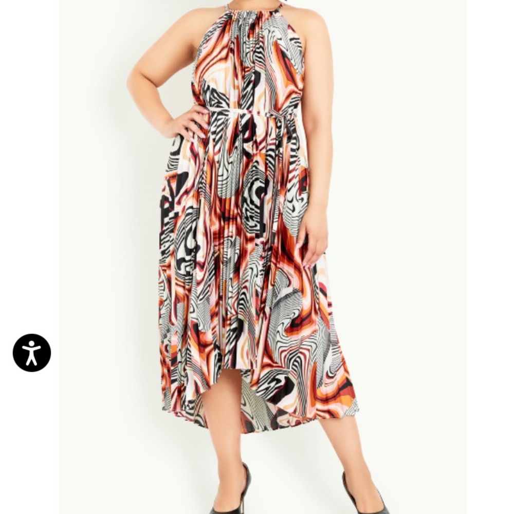 Kimber Print Dress - saffron